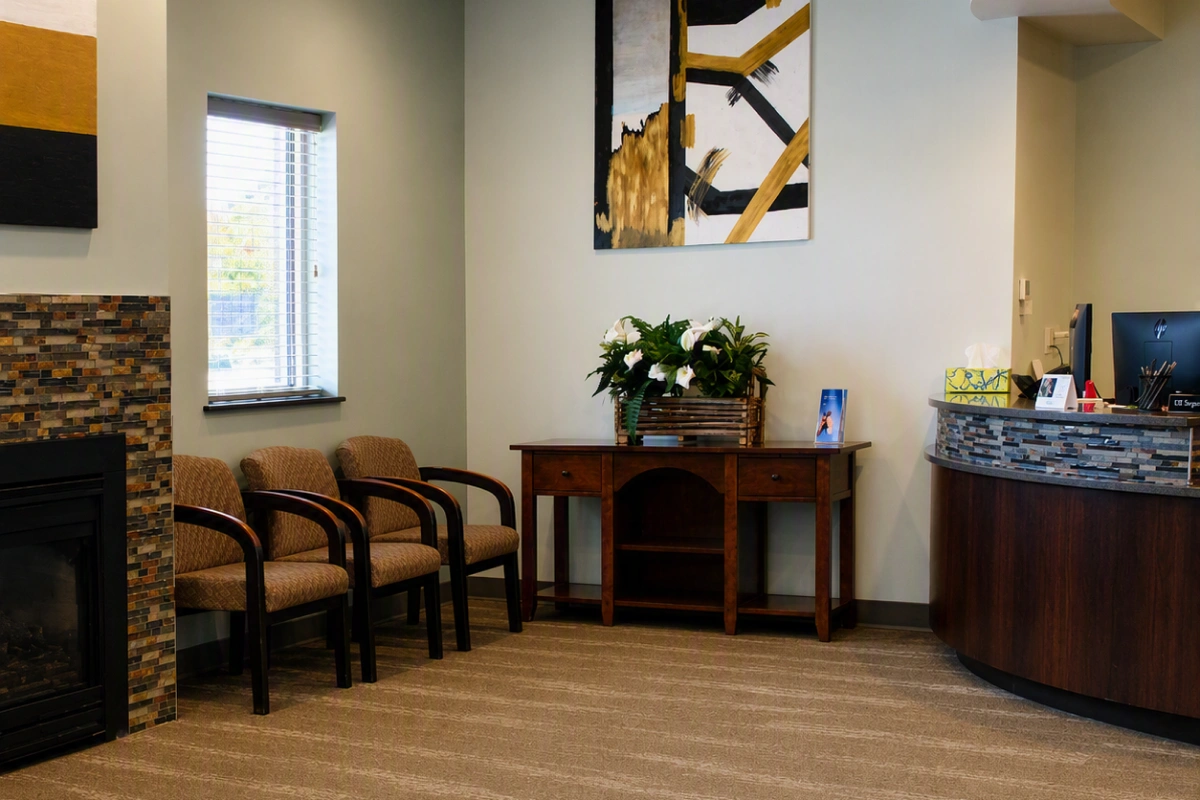 Waiting area at Whispering Ridge Family Dentistry