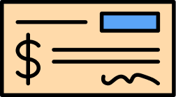 Check payment illustration